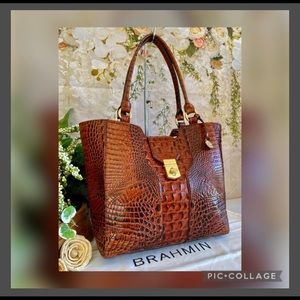 🌳Rare PECAN *DIANA* BRAHMIN Large TOTE🌳